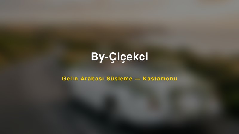 By-Çiçekci ile Trend Gelin Arabası Yazıları ve Konseptleri — 1